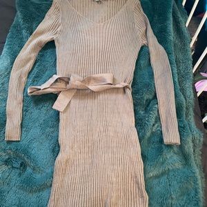 Olive Green Knit Dress